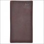 JUSTIN BROWN TAN PEBBLE GRAIN LEATHER BASIC RODEO MENS WALLET W/ 12 CARD SLOTS
