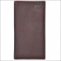JUSTIN BROWN TAN PEBBLE GRAIN LEATHER BASIC RODEO MENS WALLET W/ 12 CARD SLOTS