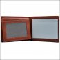 4 1/2" x 3 3/4" 3D TAN WESTERN HAND TOOLED LEATHER MENS BIFOLD WALLET STEER HEAD
