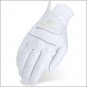 08 SIZE HERITAGE LEATHER PREMIER SHOW HORSE RIDING EQUESTRIAN GLOVE WHITE