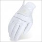 08 SIZE HERITAGE LEATHER PREMIER SHOW HORSE RIDING EQUESTRIAN GLOVE WHITE