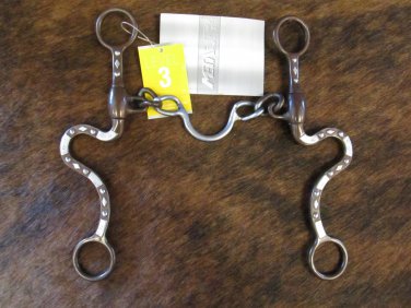 ROPING COLLECTION BY METALAB ANTIQUE SMOOTH PORTED CHAIN HORSE BIT