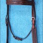 HILASON WESTERN LEATHER HORSE HEADSTALL BRIDLE MAHOGANY