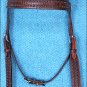 HILASON WESTERN LEATHER HORSE HEADSTALL BRIDLE MAHOGANY