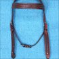 HILASON WESTERN LEATHER HORSE HEADSTALL BRIDLE MAHOGANY