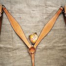 S515 HILASON WESTERN LEATHER HORSE BREAST COLLAR TAN