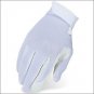 06 SIZE HERITAGE PERFORMANCE HORSE RIDING GLOVE STRETCH SPANDURA LEATHER WHITE