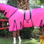 81" HILASON POLY AIRFLOW MESH HORSE FLY SHEET W/ NECK COVER & BELLY WRAP PINK