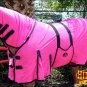 81" HILASON POLY AIRFLOW MESH HORSE FLY SHEET W/ NECK COVER & BELLY WRAP PINK