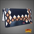 FEP212 MADE N USA HILASON WESTERN WOOL SHOCK BUSTER SADDLE BLANKET PAD RUST
