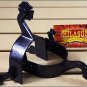 HILASON BLACK STEEL MEN SPURS WITH CLOVERLEAF ROWEL