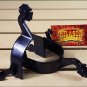 HILASON BLACK STEEL MEN SPURS WITH CLOVERLEAF ROWEL