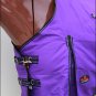 72" HILASON 1200D WINTER WATERPROOF 400GSM POLY TURNOUT HORSE BLANKET PURPLE
