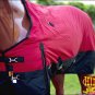 72" HILASON 1200D WINTER WATERPROOF 400GSM POLY TURNOUT HORSE BLANKET RED
