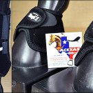 MEDIUM TOUGH1 FRONT LEG VENTED HORSE SPLINT SPORTS BELL BOOTS BLACK