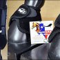 MEDIUM TOUGH1 FRONT LEG VENTED HORSE SPLINT SPORTS BELL BOOTS BLACK