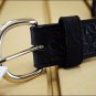 38 inch SILVER CREEK WESTERN SCROLL TOOL LEATHER MANS BELT BLACK MADE IN THE USA