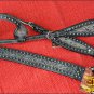 HILASON WESTERN LEATHER HORSE ONE EAR HEADSTALL BREAST COLLAR SET ANTIQUE BLACK