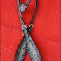 HILASON WESTERN LEATHER HORSE ONE EAR HEADSTALL BREAST COLLAR SET ANTIQUE BLACK
