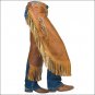 MEDIUM WEAVER BROWN PULL UP LEATHER HANDCRAFTED WORK RIDING CHINKS YOKE SET