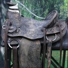 RI116BKRO 16" WESTERN LEATHER COWBOY RANCH ROPING PLEASURE RIDING HORSE SADDLE