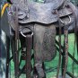 RI116BKRO 16" WESTERN LEATHER COWBOY RANCH ROPING PLEASURE RIDING HORSE SADDLE