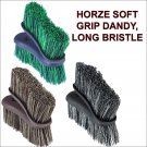 HORZE WESTERN HORSE SOFT GRIP DANDY BRUSH LONG BRISTLE