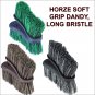 HORZE WESTERN HORSE SOFT GRIP DANDY BRUSH LONG BRISTLE