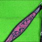 HILASON WESTERN LEATHER HORSE BREAST COLLAR BLACK MAGENTA SWIRLS