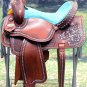 BH108-F HILASON WESTERN LEATHER BARREL RACING TRAIL PLEASURE RIDING SADDLE 15"