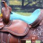 BH108-F HILASON WESTERN LEATHER BARREL RACING TRAIL PLEASURE RIDING SADDLE 15"