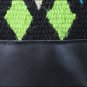 FE123-F HILASON WESTERN NEW ZEALAND WOOL HORSE SADDLE BLANKET BLACK GREEN