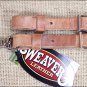 GREEN 8ft WEAVER LEATHER BARREL PLEASURE REIN WITH RUBBER GRIP HORSE ROPING