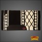 FE142-F HILASON WESTERN NEW ZEALAND WOOL SADDLE BLANKET BLACK WHITE