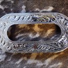 SET OF 2 HILASON BILLET SLOT PLATE SILVER CONCHO COWGIRL BELT HEADSTALL SADDLE