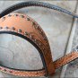 HILASON WESTERN LEATHER HORSE ONE EAR BRIDLE HEADSTALL BREAST COLLAR TAN