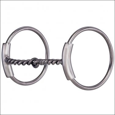 HILASON STAINLESS STEEL RING HORSE BIT TWISTED WIRE SNAFFLE MOUTH