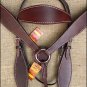HILASON WESTERN LEATHER HORSE BRIDLE HEADSTALL BREAST COLLAR - DARK BROWN