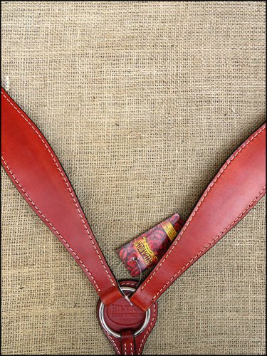 HILASON LEATHER WESTERN HORSE BREAST COLLAR - MAHOGANY