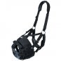 LARGE TOUGH 1 DELUXE EASY POLY NYLON EXTRA PADDED BREATHE HORSE V MUZZLE BLACK