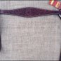 F42 DARK BROWN HILASON WESTERN LEATHER HORSE BREAST COLLAR FLORAL CARVED