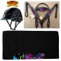 L-HILASON WESTERN LEATHER HEADSTALL BREAST COLLAR TROXEL HELMET BLANKET SPLATTER