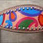 S520 NEW HILASON WESTERN LEATHER HORSE BRIDLE HEADSTALL HAND PAINT PAISLEY