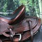 087A HILASON BIG KING SERIES WESTERN WADE RANCH ROPING COWBOY HORSE SADDLE 15 16