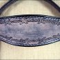 S321 HILASON WESTERN LEATHER HORSE BRIDLE HEADSTALL BARB WIRE ANTIQUE BLACK