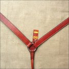F614 HILASON LEATHER WESTERN HORSE BREAST COLLAR - MAHOGANY