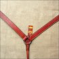 F614 HILASON LEATHER WESTERN HORSE BREAST COLLAR - MAHOGANY