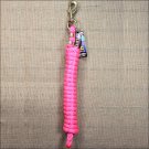 DIVA PINK WEAVER TACK HORSE POLY LEAD ROPE W/ SOLID BRASS 225 SNAP