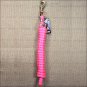 DIVA PINK WEAVER TACK HORSE POLY LEAD ROPE W/ SOLID BRASS 225 SNAP