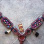 HILASON WESTERN LEATHER HORSE BREAST COLLAR MAHOGANY W/ STAR INLAY